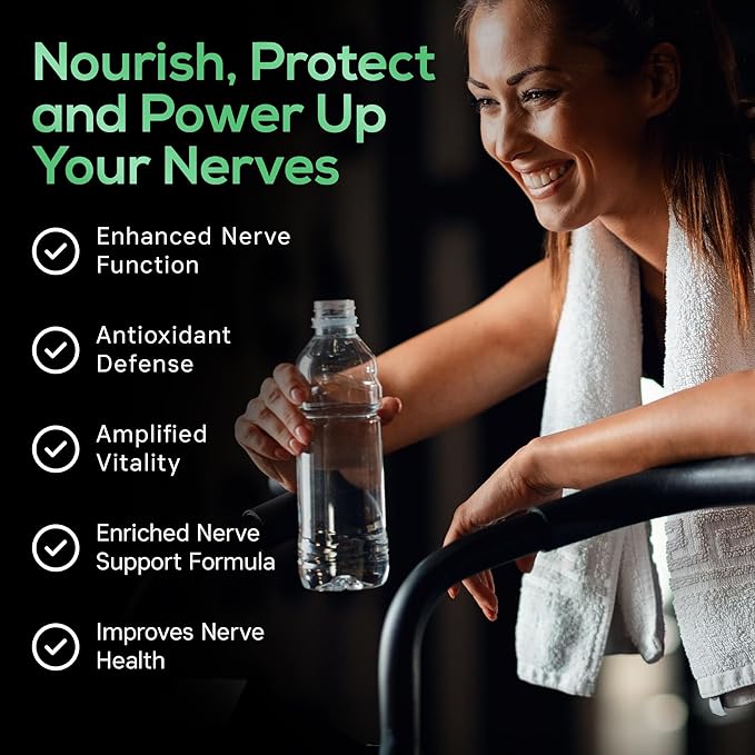 Parker Naturals Alpha Lipoic Acid 600mg, Nerve Support Supplement Enriched with Thiamine, Curcumin, Ginger Root, and Vitamin B6, B12 All in One | Vegan Neuro Health Supplement, Lab Tested, 30 Capsules