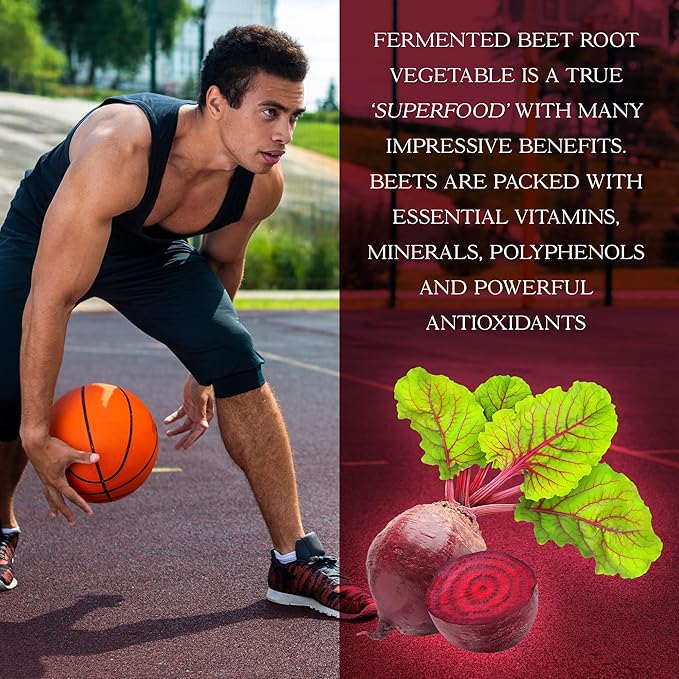 Parker Naturals Organic Fermented Beet Root Powder, 9.52 oz Beet Powder Supports Healthy Immune System, Gluten Free, Non-GMO, & Vegan Beets Supplements, 60 Servings