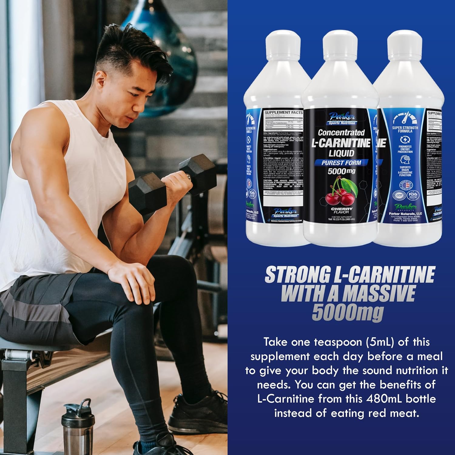 Parker Naturals L-Carnitine 5000 Mg Premium Dietary Supplement Liquid | Parker Naturals Parker Naturals L-Carnitine 5000 Mg Premium Dietary Supplement Liquid | Parker Naturals