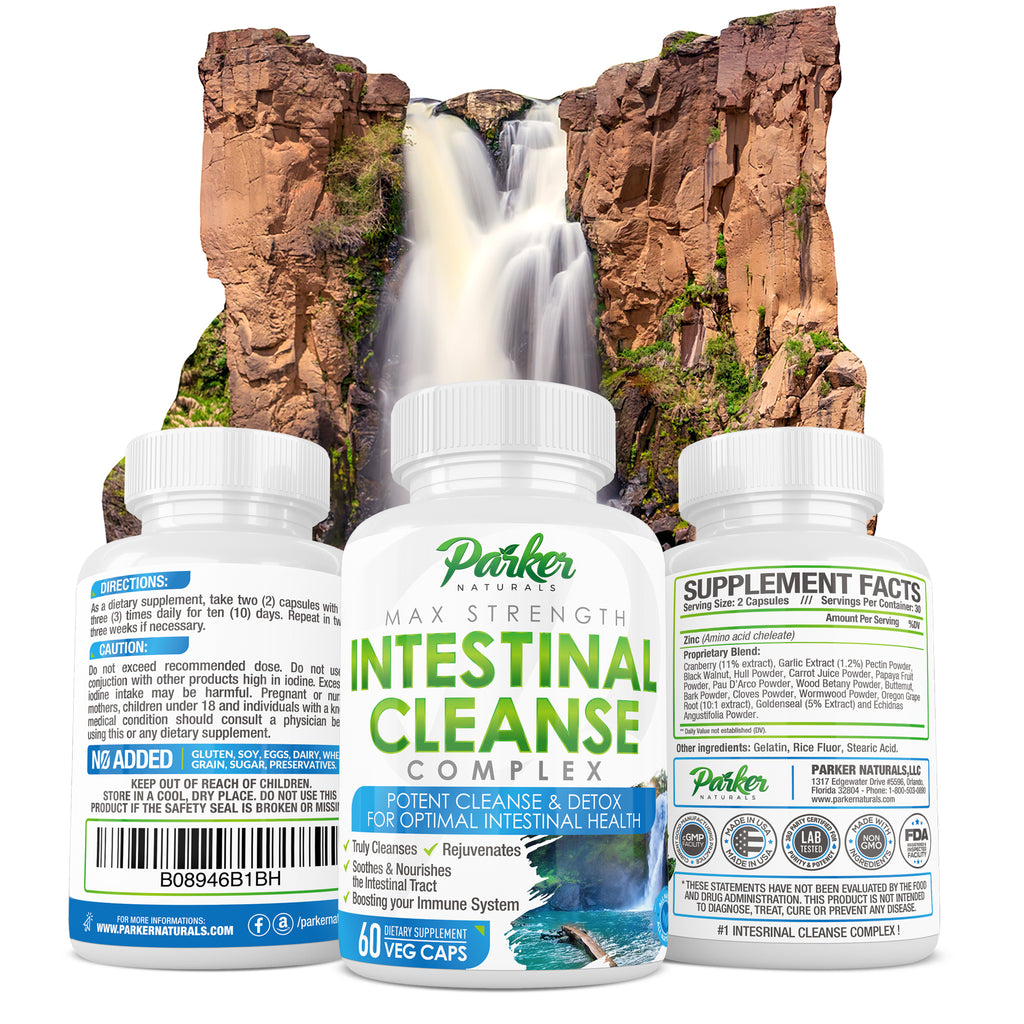 Intestinal Cleanse for Humans, Extra Strength, With Black Walnut Hull, Wormwood, Echinacea
